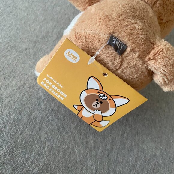 NWT Line Friends Wannabe Fox Brown Bear 7" 2016 - Picture 10 of 13